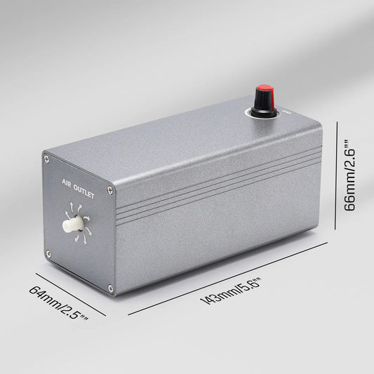 Air Assist Pump for Laser Cutter, Compatible with Genmitsu Kortek and Most CNC Milling or Laser Engraving Machine in The Market, Remove Smoke & Dust, Protect Desktop & Laser Lens