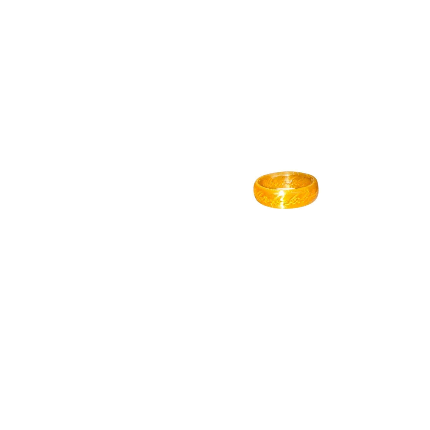 LOTR Gold PLA Plastic Costume Ring - Large Size
