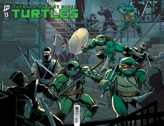 Teenage Mutant Ninja Turtles #13 Aurelio Mazzara Virgin/Trade + Jason Flowers Black Saber Exclusive