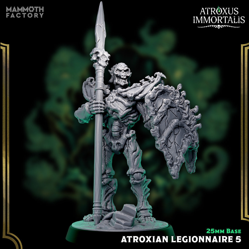 Atroxian Legionnaires – Undead Draugr Skeletal Soldier Miniatures