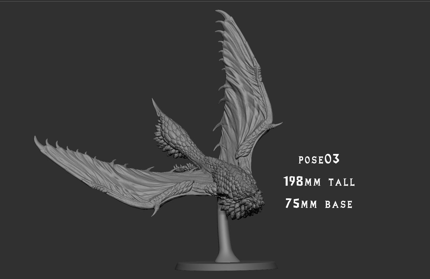 Baeliuse – Teostra-Inspired Elder Dragon – Monster Madness Vol 2 Miniature
