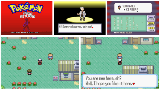 Pokemon Frigo Returns GBA ROM Hack Video Game Custom Gameboy Advance