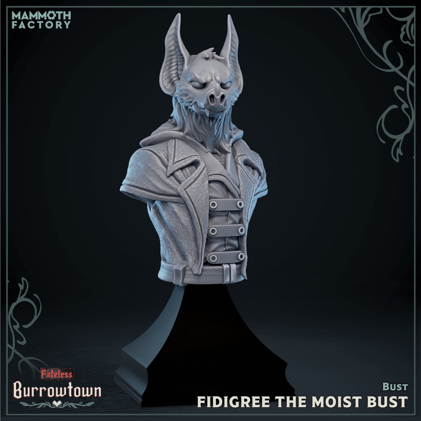 Fidgree the Moist – Batkin Rogue – Burrowtown Fateless – Miniature & Bust