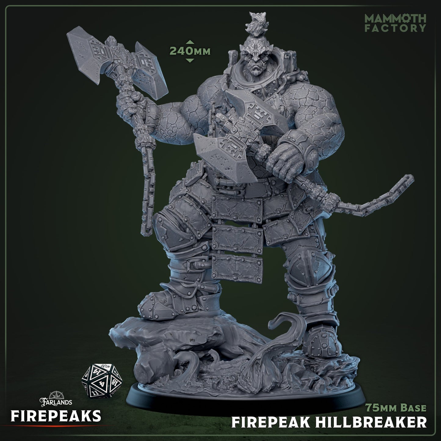 Fire Giant Hillbreaker – Fantasy Giant – Miniature
