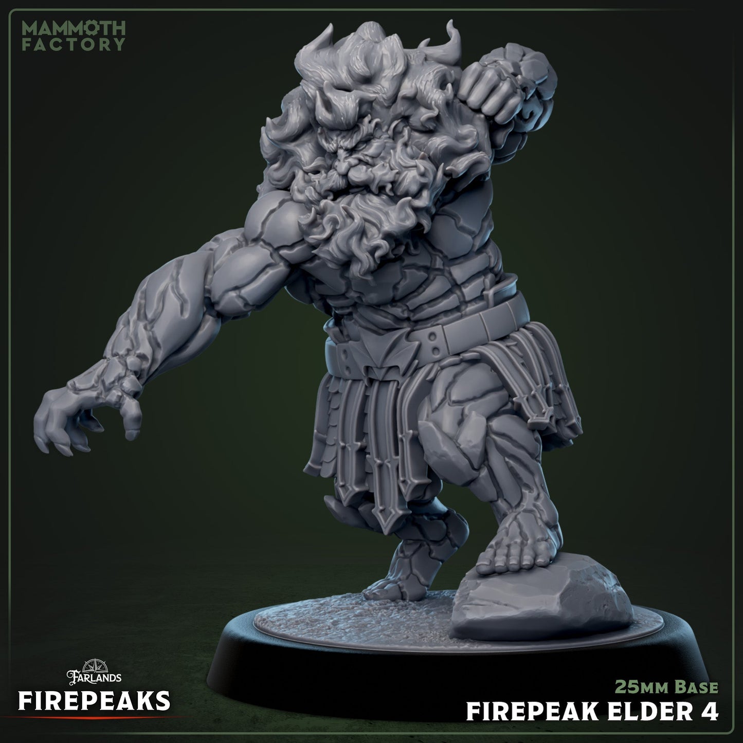 Firepeak Elders - Fire Dwarf Veterans - Miniatures