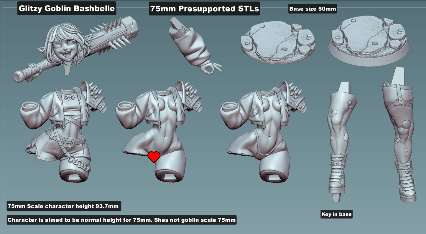 Glitzy Gobbo – Bashbelle (SFW/NSFW 18+)