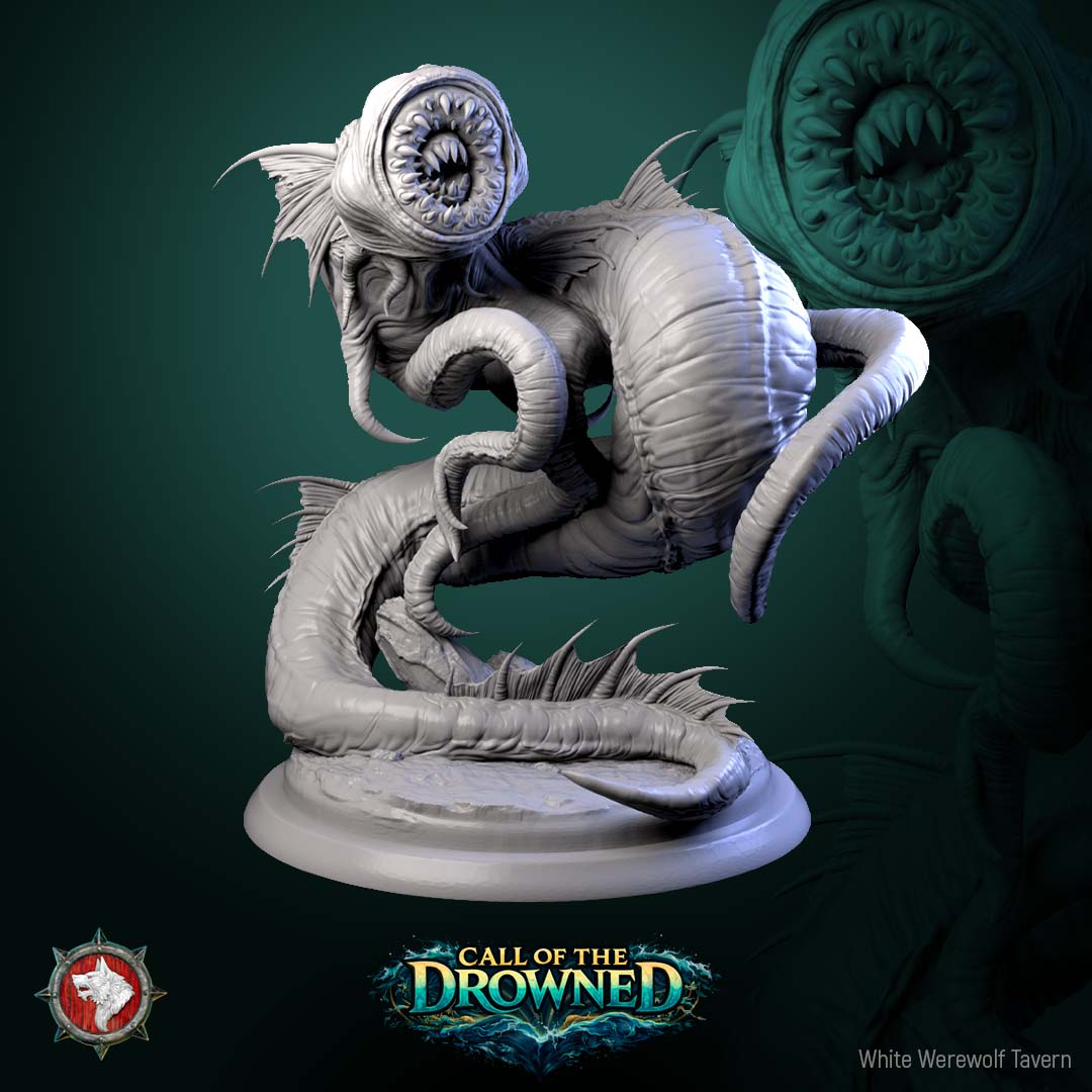 Abyssal Tyrant (Aboleth) – Call of the Drowned – Resin Miniature