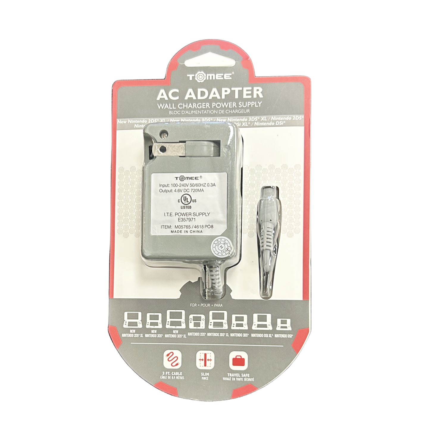 3DS/2DS/DSi Family AC Adapter | New
