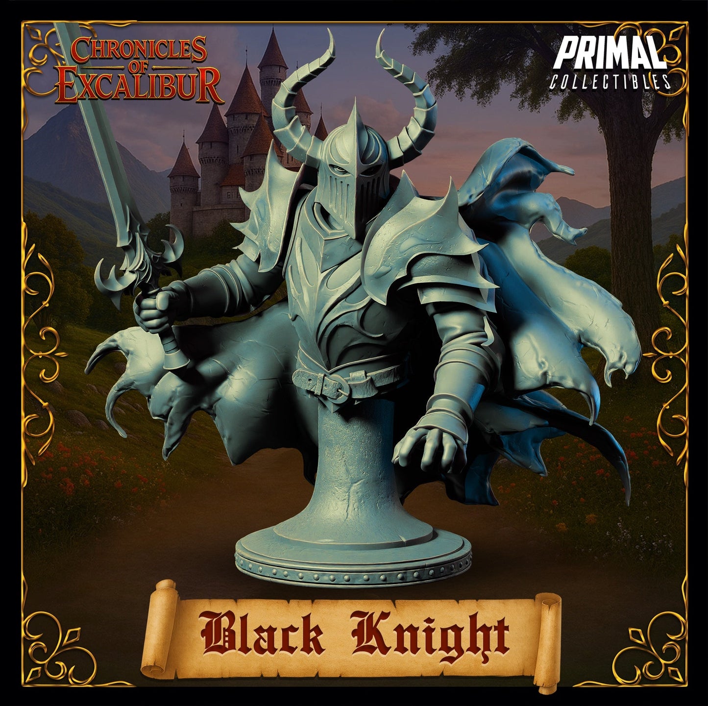 Black Knight – Cursed Knight – Chronicles of Excalibur Miniature