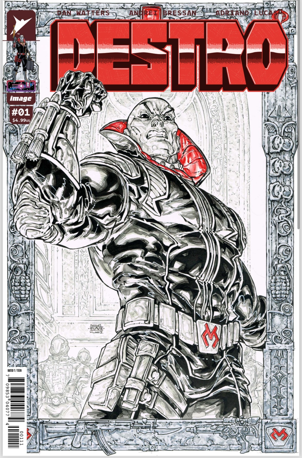 SCARLETT #1 AND DESTRO #1 (Energon universe) (2 BOOK BUNDLE) FREDDIE WILLIAMS Black Saber Comics Exclusive
