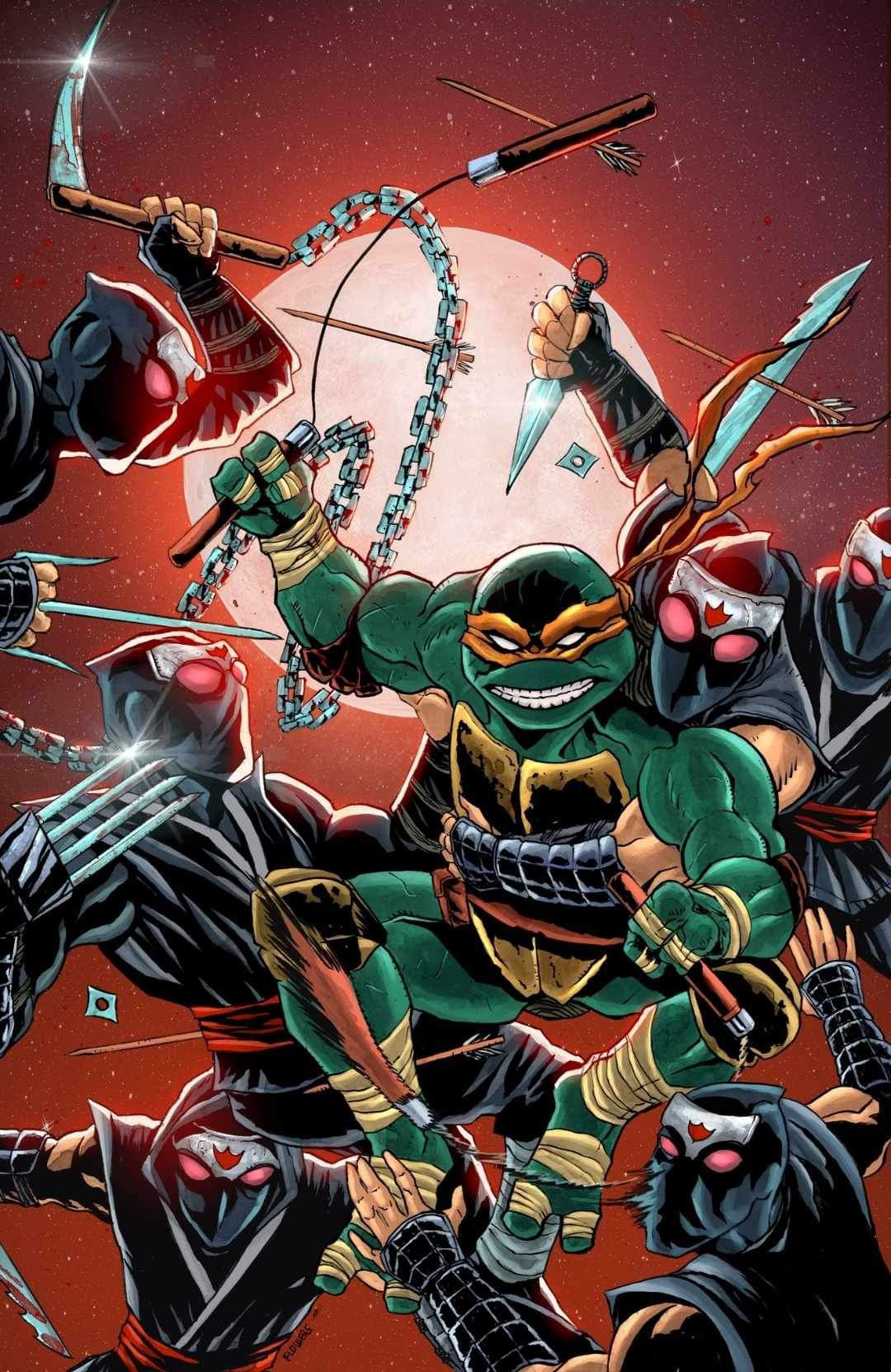 Teenage Mutant Ninja Turtles (2024) #2 Jason Flowers Black Saber Comics Exclusive Ltd 600