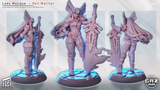 Lady Majique - Veil Warrior Miniature (SFW/NSFW 18+)