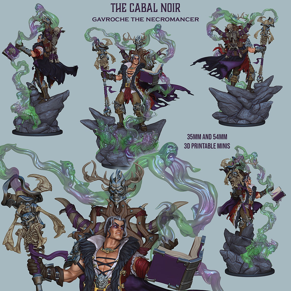 Gavroche the Necromancer – Dark Mage Villain – Miniature