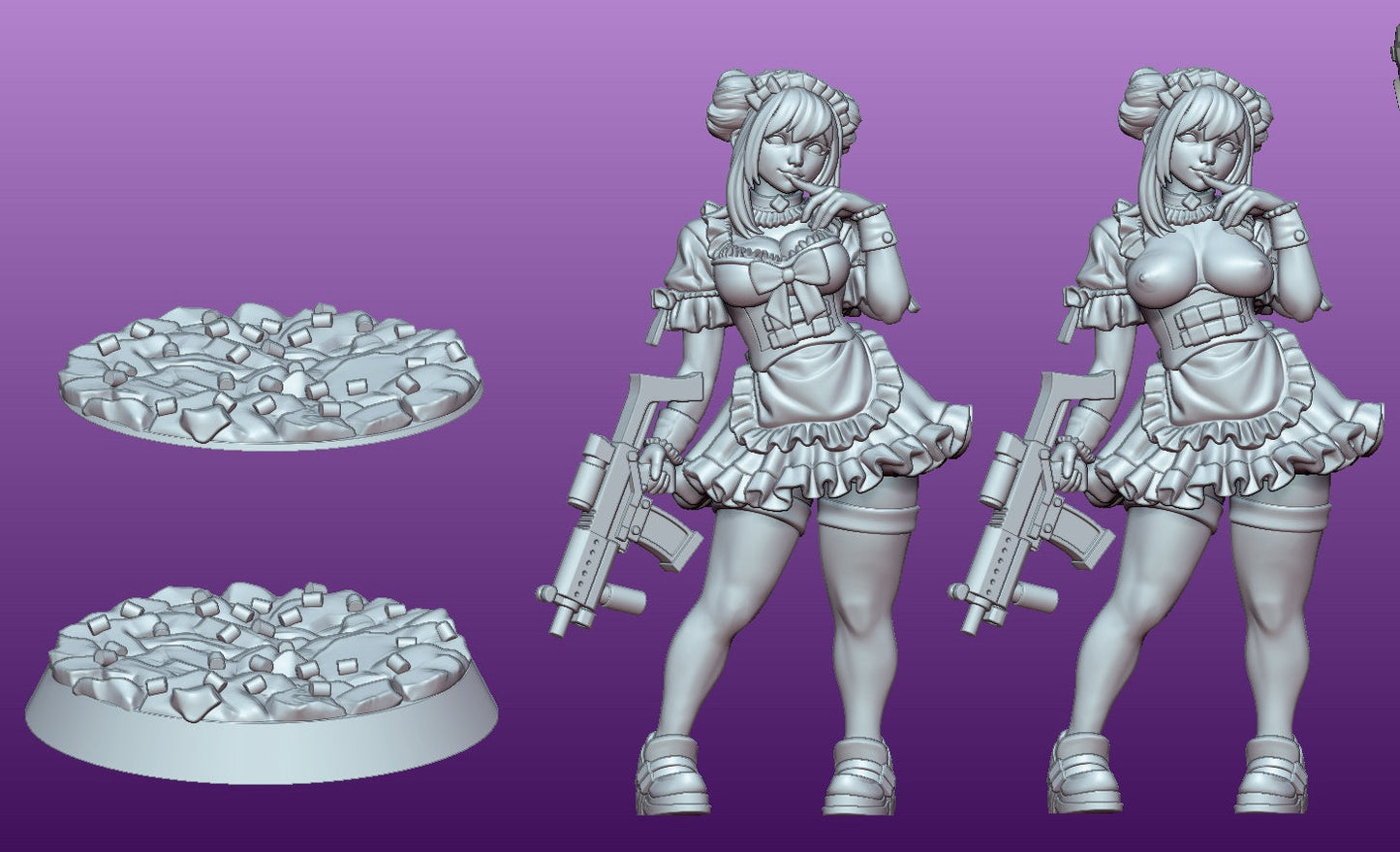 Maid Assassin – Liora – Anime Assassin Miniature (SFW/NSFW 18+ Only)