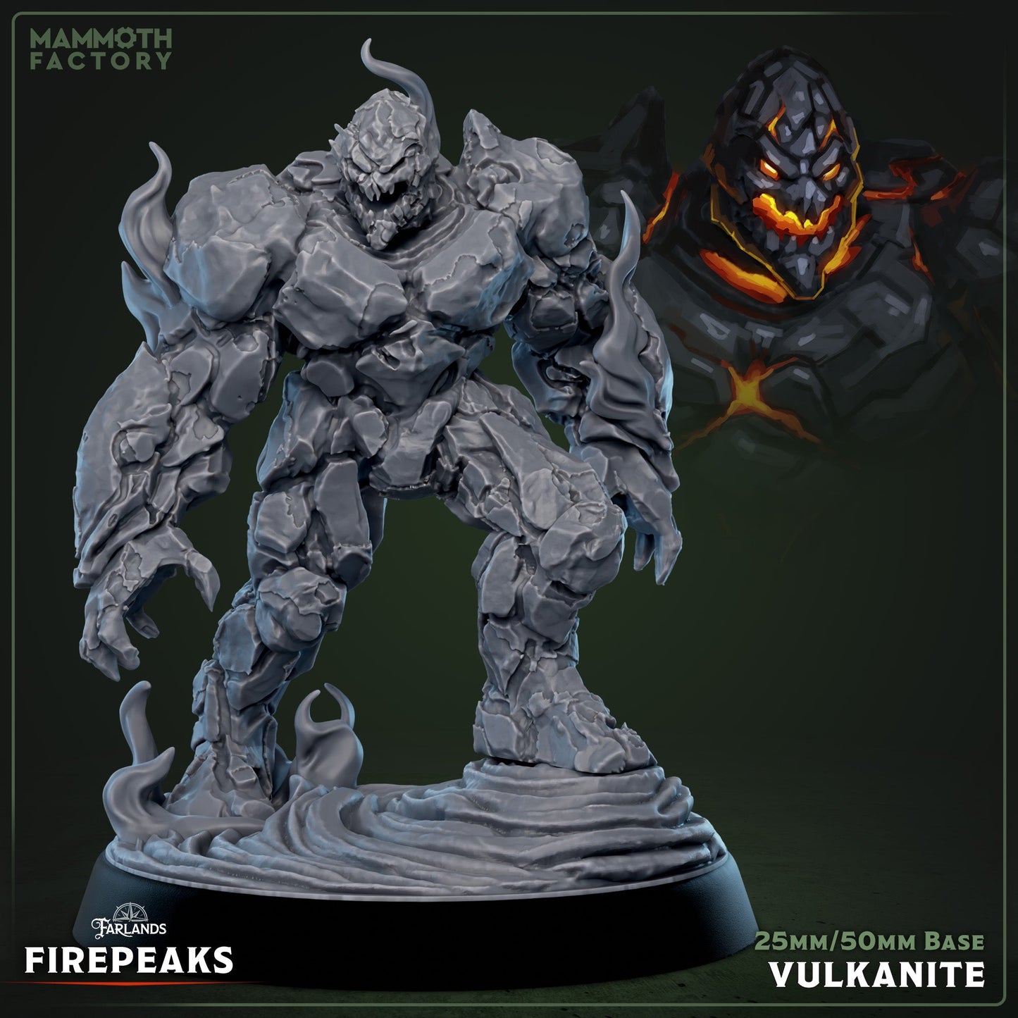 Vulkanite - Magma Elemental - Miniature