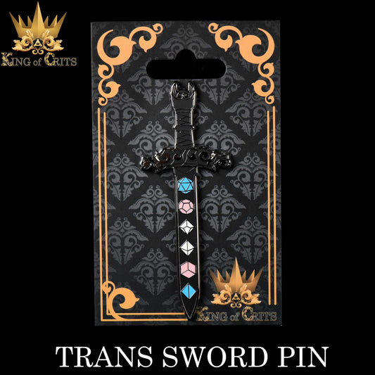 Trans Sword Enamel Pin