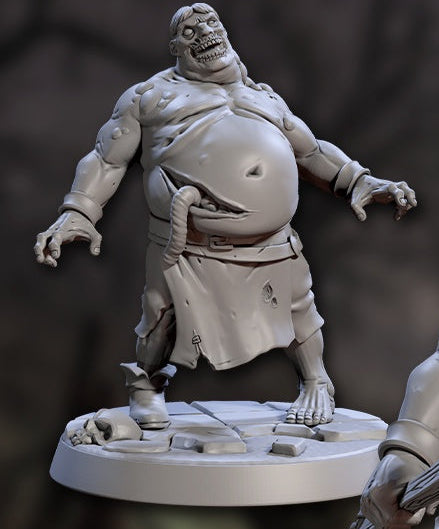 Bloated Zombie – Dungeons & Dragons Monster – Resin Tabletop Miniature