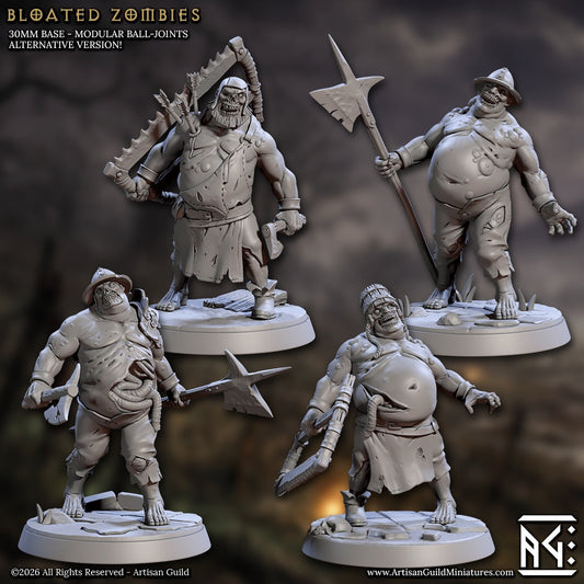 Bloated Zombie – Dungeons & Dragons Monster – Resin Tabletop Miniature