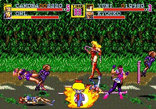 Girl's Paradise in Streets of Rage 2 Sega Genesis Beat ‘em Up Repro Game