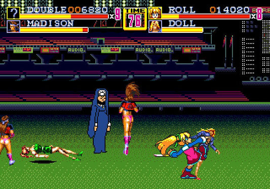 Girl's Paradise in Streets of Rage 2 Sega Genesis Beat ‘em Up Repro Game