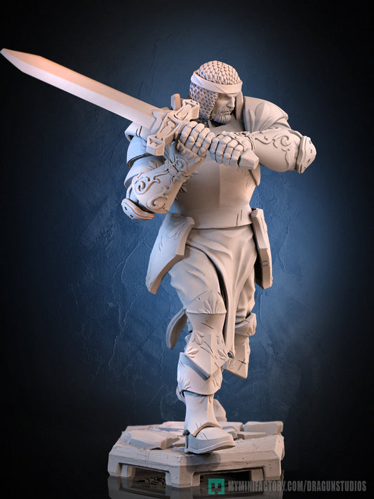 King Arthur – Human Fighter – Knights of the Round Miniature