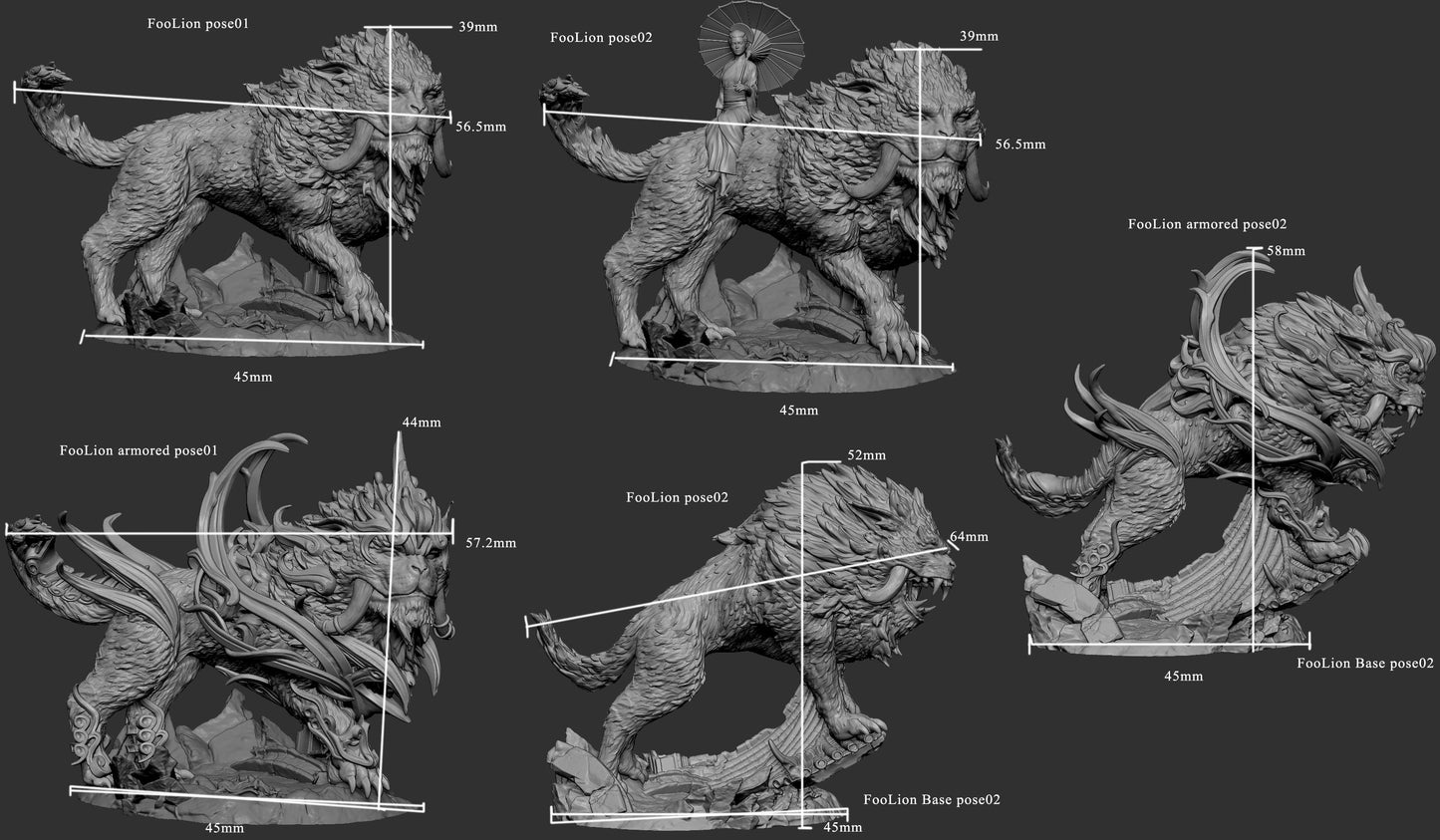 Komainu – Foo Lion Guardian Beast – Miniature
