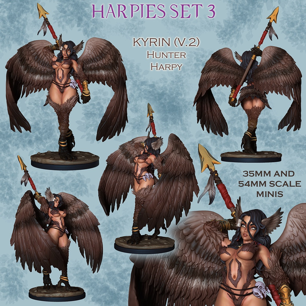 Kyrin – Hunter Harpy – Winged Predator – Miniature