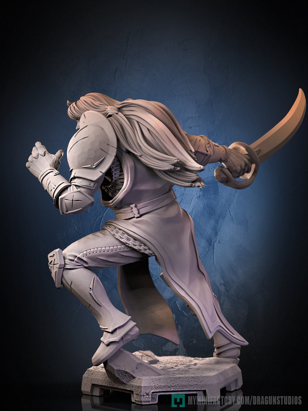 Lancelot – Human Fighter – Resin Tabletop Miniature