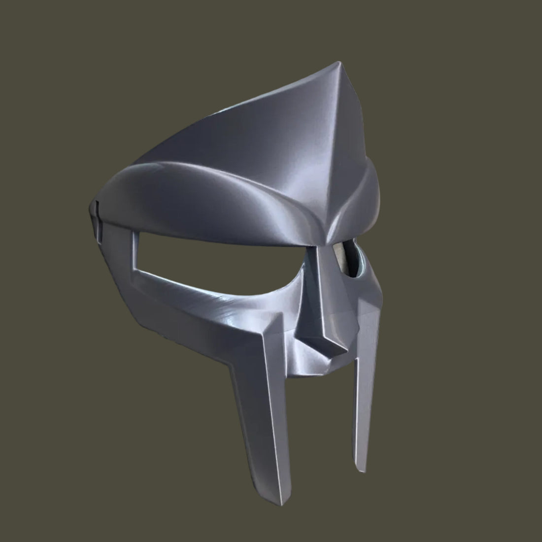 MF DOOM Inspired Metal Face Mask 3D Printed PETG Hip-Hop Cosplay Prop by Baldwin Printing and Design Inc.