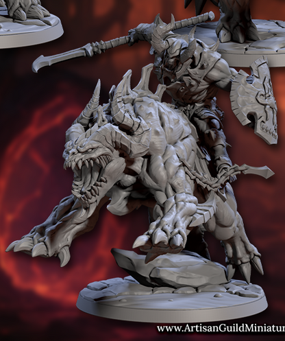Infernal Warbeast Riders – Demonic Cavalry Miniatures