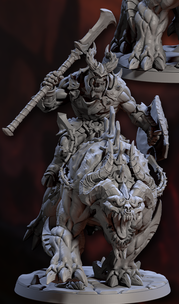 Infernal Warbeast Riders – Demonic Cavalry Miniatures