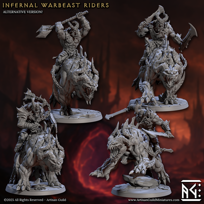 Infernal Warbeast Riders – Demonic Cavalry Miniatures