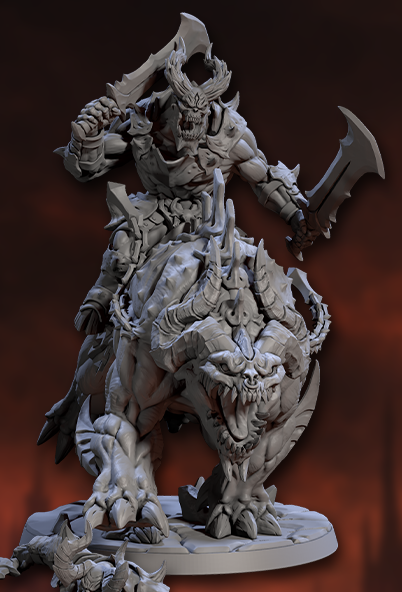 Infernal Warbeast Riders – Demonic Cavalry Miniatures