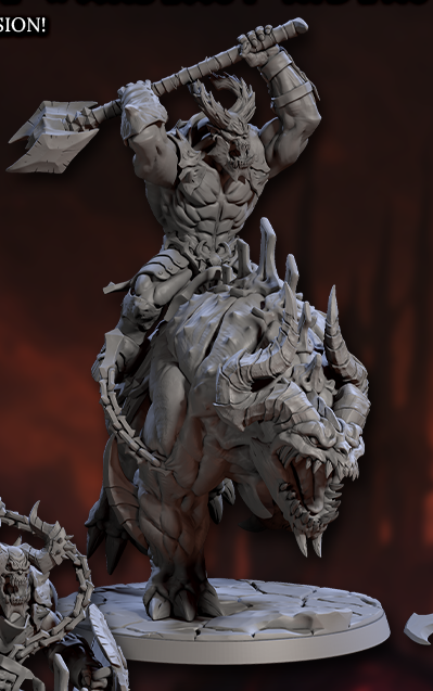Infernal Warbeast Riders – Demonic Cavalry Miniatures