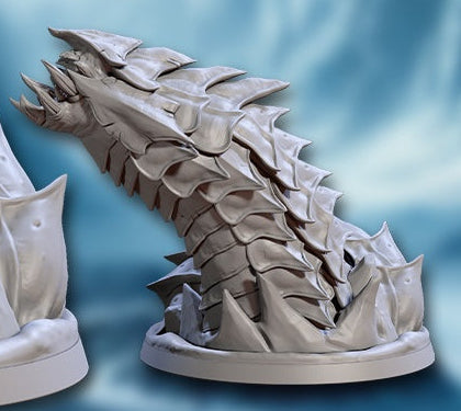 Frostworm Riders and Frostworm Miniatures
