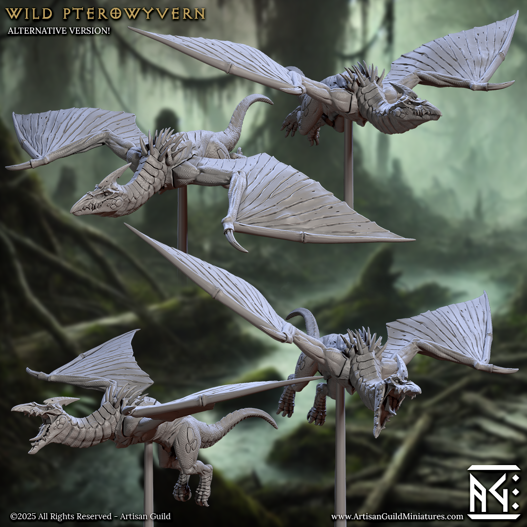 Pterowyvern Riders - Flying Cavalry Miniatures