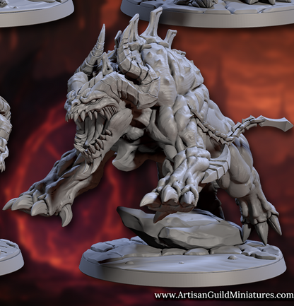 Infernal Warbeast Riders – Demonic Cavalry Miniatures