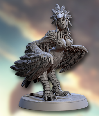 Cliff Harpies – Female Harpy Miniatures