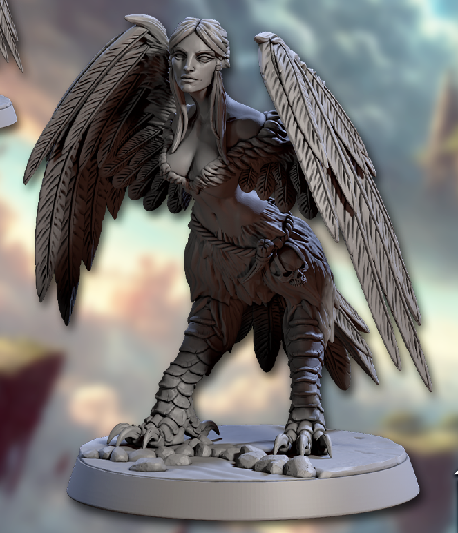 Cliff Harpies – Female Harpy Miniatures