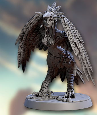 Cliff Harpies – Female Harpy Miniatures