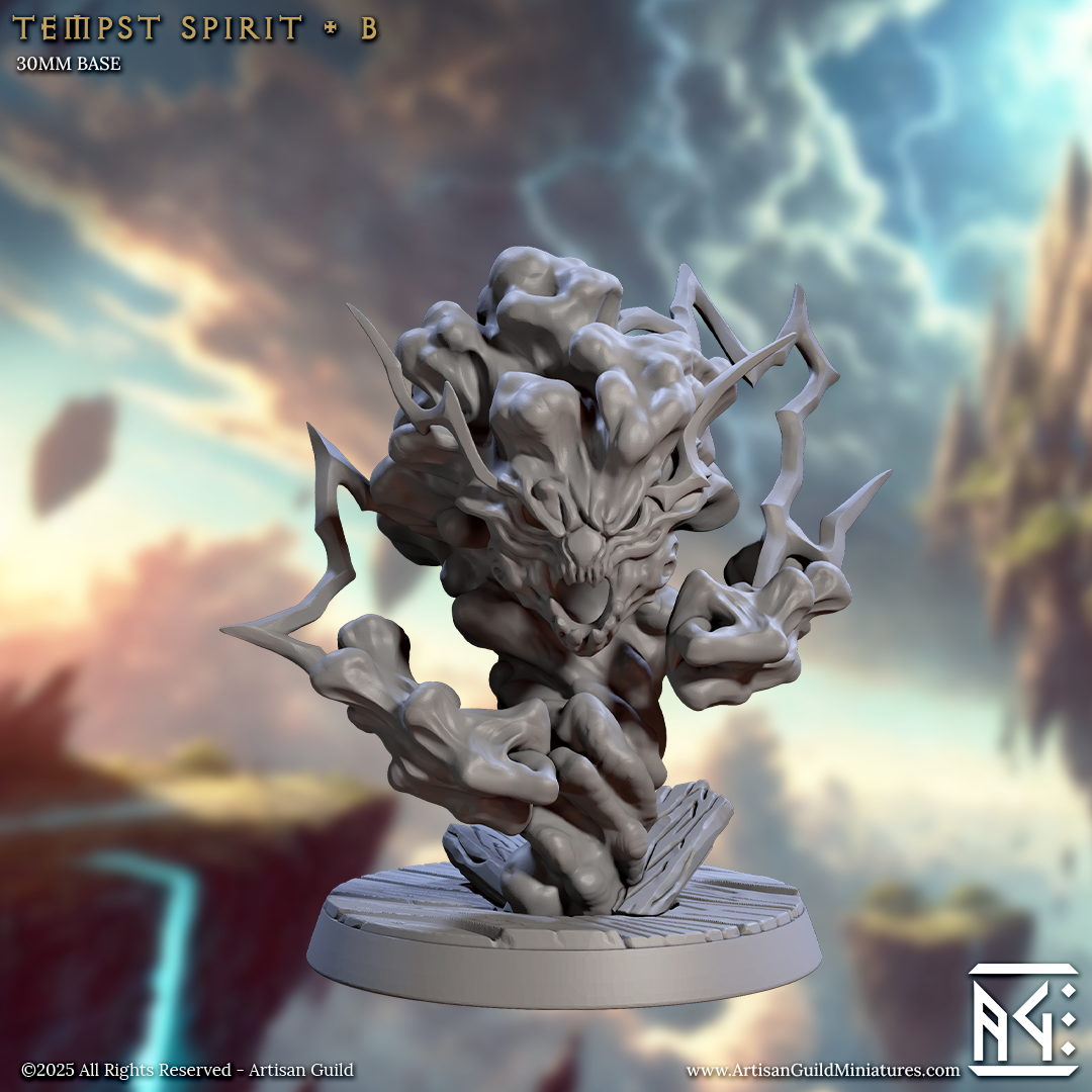 Tempest Spirits – Elemental Monster Miniatures