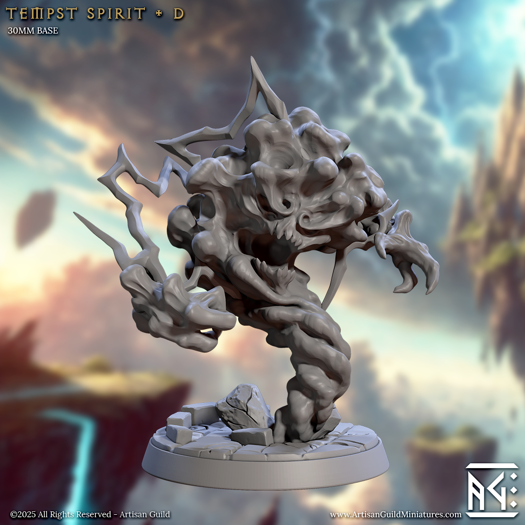 Tempest Spirits – Elemental Monster Miniatures