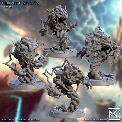 Tempest Spirits – Elemental Monster Miniatures
