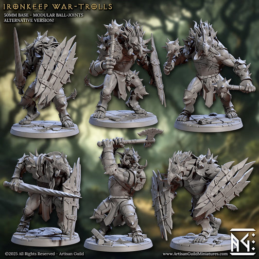 Ironkeep War-Trolls - Armored Troll Warriors - Fantasy Miniatures