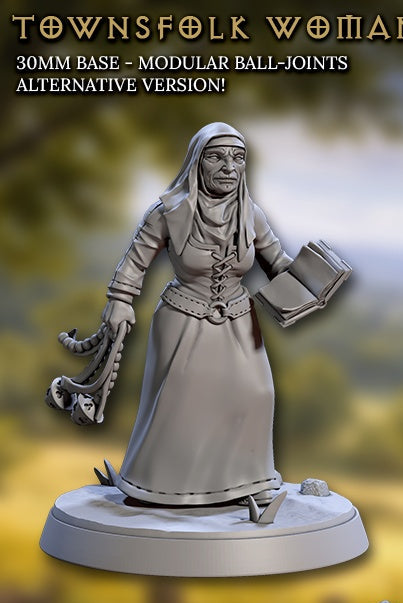 Townsfolk Women – Female NPC Miniatures – Villager & Townsfolk Vol. 1