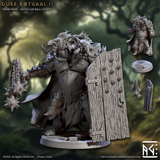 Duke Rotgaal II - Troll Warlord - Fantasy Miniature
