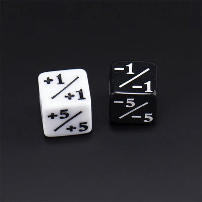 16mm Counting Dice | +1/-1 Double-Sided Six-Sided Dice | MTG Magic Counter