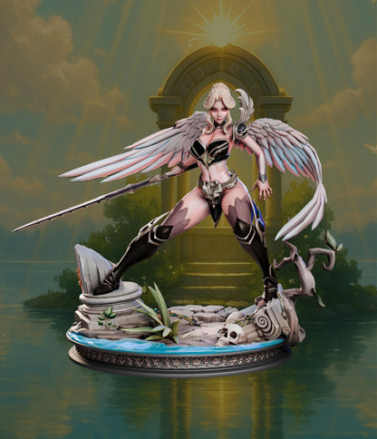 Kaelyn Radiantheart (SFW/NSFW 18+ Only) - Aasimar Fighter - 32mm, 75mm, 1:10 Scale & Bust