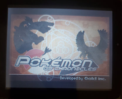 Pokemon GS Chronicles GBA ROM Hack Video Game Boy Advance V 2.7.1