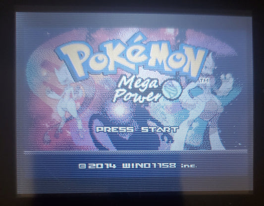 Pokemon Mega Power GBA ROM Hack Video Game Gameboy Advance Custom